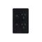 Cougar - Power Point Switched Vertical 2 Gang, 10A 250V~  Black x5 - COPPV2GBK