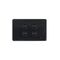 Cougar - Switch Horizontal 4 Gang 10AX/16A 250V~  Black x10 - COSW4G