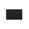 Cougar - Switch Horizontal 5 Gang 10AX/16A 250V~  Black x5 - COSW5GBK