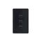 Cougar - Switch Vertical 3 Gang 10AX/16A 250V~  Black x10 - COSWV3GBK