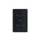 Cougar - Switch Vertical 5 Gang 10AX/16A 250V~  Black x5 - COSWV5GBK
