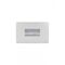 Flat Cat - Brush Cable Management Flush Plate  Matt White x10 - FLBRUSHMW