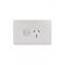 Flat Cat - Power Point Switched 1 Gang Slim 15A 250V  Matt White x10 - FLPP151GMW