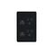 Flat Cat -u00a0Power Point Switched Vertical 2 Gang 10A 250V  Black x5 - FLPPV2GBK
