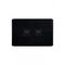 Flat Cat - Switch Horizontal 2 Gangu00a010AX/16A 250V~  Black x10 - FLSW2GBK