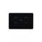Flat Cat - Switch Horizontal 5 Gang 10AX/16A 250V~  Black x5 - FLSW5GBK