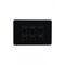 Flat Cat - Switch Horizontal 6 Gang 10AX/16A 250V~  Black x5 - FLSW6GBK