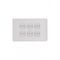 Flat Cat - Switch Horizontal 6 Gang 10AX/16A 250V~  Matt White x5 - FLSW6GMW