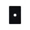 Flat Cat - Switch Plate Vertical 1 Gang (Less Mech)  Black x10 - FLSWPV1GBK
