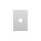 Flat Cat -u00a0Switch Horizontal 1 Gangu00a010AX/16A 250V~  Replacement White Cover x10 - FLSWPV1GCO
