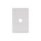 Flat Cat - Switch Plate Vertical 1 Gang (Less Mech)  Matt White x10 - FLSWPV1GMW