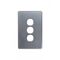 Flat Cat - Switch Vertical 3 Gang 10AX/16A 250V~  Brushed Aluminium Cover x10 - FLSWPV3GCBA