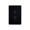 Flat Cat - Switch Vertical 2 Gang 10AX/16A 250V~  Black x10 - FLSWV2GBK