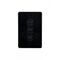 Flat Cat - Switch Vertical 3 Gang 10AX/16A 250V~  Black x10 - FLSWV3GBK