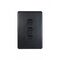 Flat Cat - Switch Vertical 3 Gang 10AX/16A 250V~  Matt Black x10 - FLSWV3GMBK