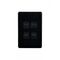Flat Cat - Switch Vertical 4 Gang 10AX/16A 250V~  Black x10 - FLSWV4GBK