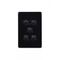 Flat Cat - Switch Vertical 5 Gang 10AX/16A 250V~  Black x5 - FLSWV5GBK
