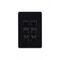 Flat Cat -u00a0Switch Vertical 6 Gang 10AX/16A 250V~  Black x5 - FLSWV6GBK
