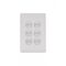 Flat Cat -u00a0Switch Vertical 6 Gang 10AX/16A 250V~  Matt White x5 - FLSWV6GMW
