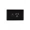Leopard - Power Point Switched 1 Gang, 10A 250V~  Black x10 - LEPP1GBK