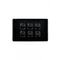 Leopard - Switch Horizontal 6 Gang, 16AX/20A 250V~  Black x5 - LESW6GBK