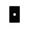 Leopard - Switch Plate Vertical 1 Gang (Less Mech)  Black x10 - LESWPV1GBK
