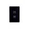 Leopard - Switch Vertical 2 Gang, 16AX/20A 250V~  Black x10 - LESWV2GBK