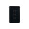 Leopard - Switch Vertical 3 Gang, 16AX/20A 250V~  Black x10 - LESWV3GBK