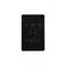 Leopard - Switch Vertical 5 Gang, 16AX/20A 250V~  Black x5 - LESWV5GBK