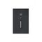 Powermesh - Fan Controller with Light Switch  Clouded Leopard Matt Black Cover x1 - PMFCCLCMBK