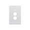 Powermesh -u00a0Multi Purpose Switch 2 Button Maxu00a05AX total, 220-240V 50Hz, 2 or 3 wire auto-sensing (Formerlyu00a0PMPUSWMPV2G)  Leopard White Cover - PMMPS2LEC