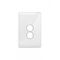 Powermesh -u00a0Multi Purpose Switch 2 Button Maxu00a05AX total, 220-240V 50Hz, 2 or 3 wire auto-sensing (Formerlyu00a0PMPUSWMPV2G)  Snow Leopard White Cover - PMMPS2SNC