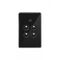 Powermesh -u00a0Multi Purpose Switch 4 Buttonu00a0Maxu00a05AX total, 220-240V 50Hz, 2 or 3 wire auto-sensing (Formerlyu00a0PMPUSWMPV4G)  Black x1 - PMMPS4BK