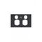 Powermesh - Double Power Point, Switched 2 Gang, 10A 250Vu00a0(formerlyu00a0PMPUPP2GS)  Clouded Leopard Matt Black Cover x1 - PMPPCLCMBK