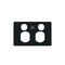 Powermesh - Double Power Point, Switched 2 Gang, 10A 250Vu00a0(formerlyu00a0PMPUPP2GS)  White x1 - PMPP
