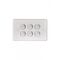 Switch Horizontal 6 Gang 10AX/16A 250V Vandal Proof  x5 - PUSW6GVP