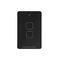 Senoa -u00a0Multi Dimmer Switch 2 Button  Silk Facia Upgrade - Black x1 - SENGSF2BK