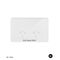 Senoa Accessibility Double Power Point 10A 250V  Silk Facia Upgrade - White x1 - SNASGSFP
