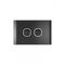 Snow Leopard - Switch Horizontalu00a02 Gang 16AX/20A 250V~, White Cover, White Grid  Black/Black x10 - SNSW2GBB