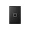 Snow Leopard -u00a0Switch Vertical 1 Gang 16AX/20A 250V~, White Cover, White Grid  Black/Black x10 - SNSWV1GBB