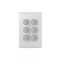 Snow Leopard -u00a0Switch Vertical 6 Gang 16AX/20A 250V~, White Cover, White Grid  White/Silver x5 - SNSWV6GWS