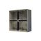 Buffalo -u00a0Enclosure Back Box 4 Gang with 2 x 32mm & 2 x 25mm Entries Chemical Resistant Grey  x1 - BUBB4GRG