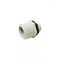 Cobra -u00a0Gland Straight 25mm for Corrugated Conduit with Lock Ring PVC Grey  Electric Grey x50 - CBGSCC25L