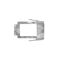 Hyena -u00a0Mounting Bracket 1 Gang Nail Plate Extra Large Horizontal  x25 - HY1GMBNPX