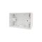 Hyena -u00a0Surface Mounting Box Enclosure Deep with 20mm Entry on Short Side and 25mm Entry on Long Side 50mm Deep 46mm Internal Depth White Perfect for Trader USB Range and Powermesh  x10 - HYSMB2025D