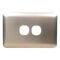 Switch 2 Gang Elite Silver Cover