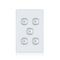Glass Five Gang Switch With Built-In LED Push Button
