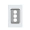 Glass Three Gang Switch Body And Cover Only