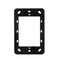 Mounting Flange Wafer 24mm Black