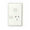 Single Power Point Vertical With Extra Switch